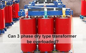 Can 3 phase dry type transformer be overloaded?